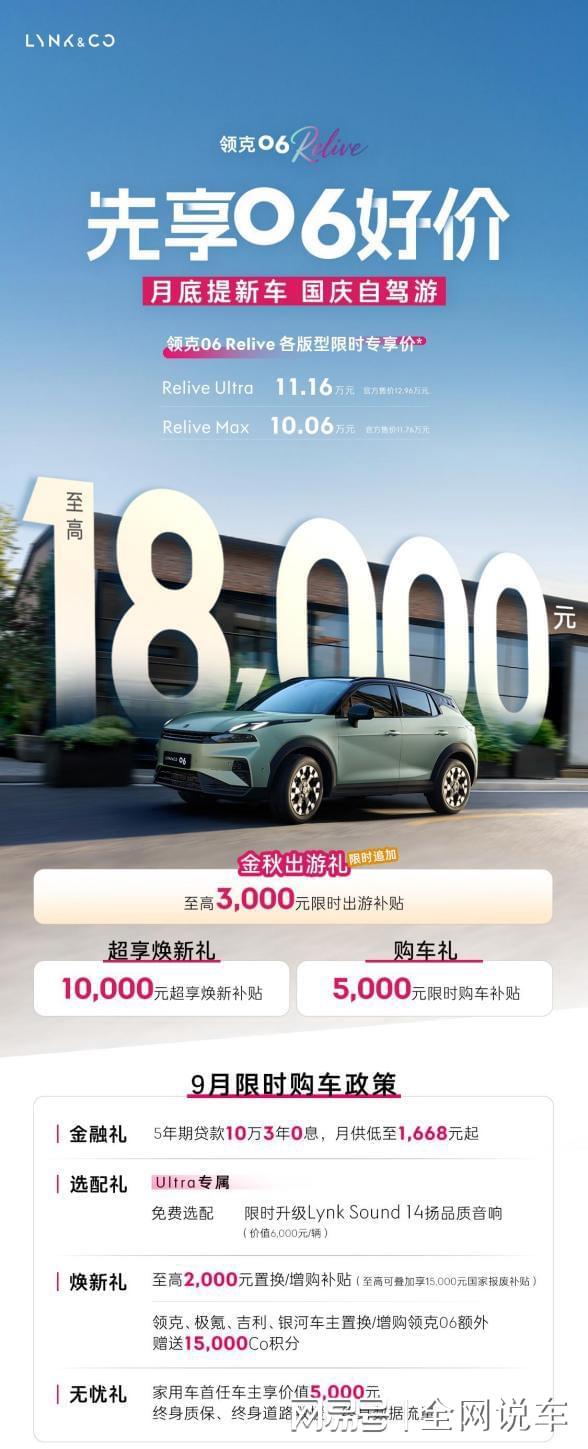 06Relive成国庆自驾热门车型pg电子中国年轻人买车不纠结！领克(图3)